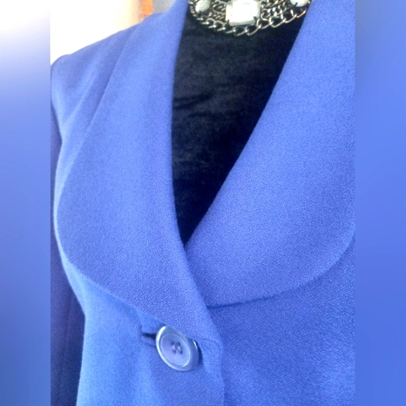 Pendleton Virgin Wool Purple Blazer Size 4 NWOT Single Button Front Closure - Picture 4 of 11